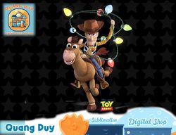 disney pixar toy story woody bullseye x-mas light t-shirt t-shirt copy