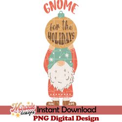 gnome for the holidays svg