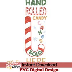 hand rolled candy canes sold here svg