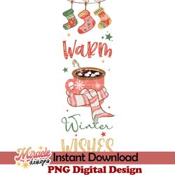 warm winter wishes svg