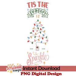 tis the season to sparkle svg