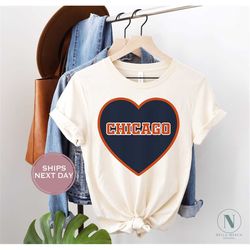 retro chicago football shirt, vintage chicago football shirt, chicago football women shirt, chicago football toddler shi