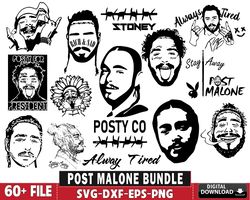 60 file post malone svg bundle, digital download