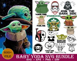 600 baby yoda svg, bundle baby yoda svg, digital download