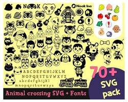 70 file animal criossing svg, digital download