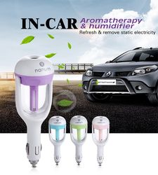 mini car charger port air humidifier travel portable ultrasonic aroma mist humidifiers air purifying(us customers)