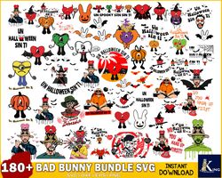 180 file bad bunny bundle svg, digital download