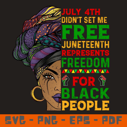 july 4th didn't set me free juneteenth freedom for black people