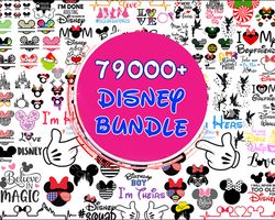 79.000 file disney bundle svg , disney svg , digital download