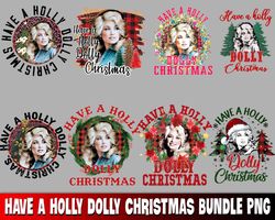 8 have a holly dolly christmas bundle png