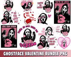 ghostface valentine bundle png, digital download