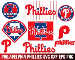 mlb svg bundle , philadelphia phillies bundle svg, digital download