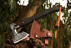 viking axe high carbon bushcraft axe viking tomahawk hatchet, christmas gift axe