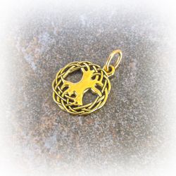 handmade yggdrasil tree pendant,bronze yggdrasil tree necklace charm,gothic bronze jewellery,world tree necklace pendant