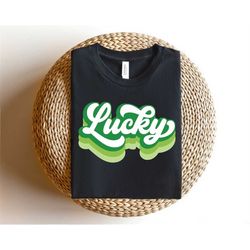 Retro Lucky Shirt,Shamrock St Patrick Days Shirt,Patricks Lucky Tee,St Patricks Day Sweatshirt,Irish Shamrock Tshirt,Vin