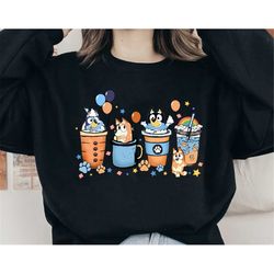 cute bluey family shirts, family matching shirts, bandit chili bingo shirt, bluey family coffee, gift for mom, funny mom