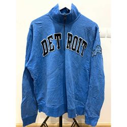 vintage detroit lions sweater size l