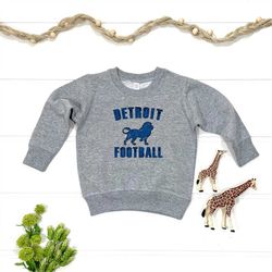 toddler detroit football sweatshirt | kids football fan | youth game day football | the motor city sports | michigan foo
