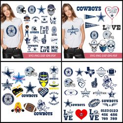 dallas cowboys bundle svg, cowboys svg, cowboys logo svg, nfl svg