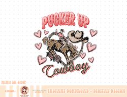 retro pucker up cowboy western cowgirl valentines day png
