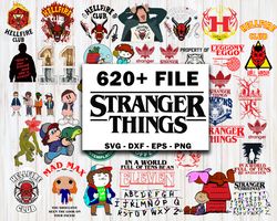 620 file mega bundle stranger things svg, digital download
