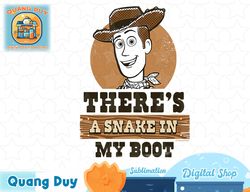 toy story - woody theres a snake in my boot t-shirt copy png