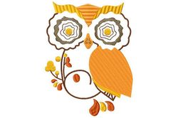 adorable owl embroidery design: perfect for your next crafting project, cute animal