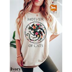 comfort colors cat shirt, mother of cats shirt, graphic tees, cat mom gift, cat mama shirt, cat lady gift
