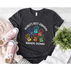 personalized grandma shirt, worlds best grandma shirt, mothers day gift, birthday gift for grandma, funny grandma shirt