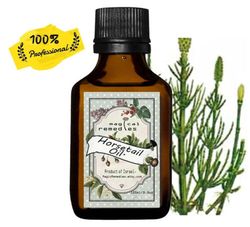 organic horsetail herbal oil / apply directly to skin or hair .