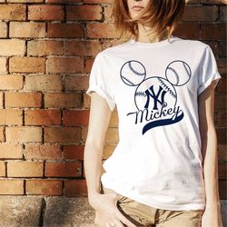 mickey mouse yankees t-shirt