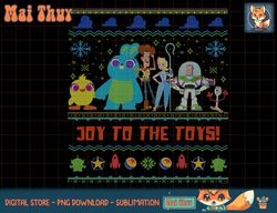 disney pixar joy to the toy story 4 ugly christmas sweater t-shirt copy png