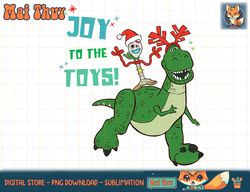 disney pixar joy to the toy story forky & rex holiday t-shirt copy png