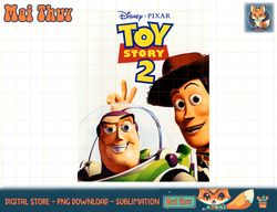 disney pixar toy story 2 woody and buzz movie poster t-shirt copy png