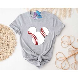 mickey baseball shirt, mickey ears t-shirt, disney baseball shirt, baseball fan shirt, disneyland trip shirt, gift for h