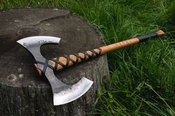 hand forged leviathan axe geirod