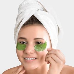 seaweed soothing eye patches: calm puffiness, reduce fine lines & brighten dark circles