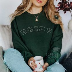 bride sweatshirt, bridal shower gift, wifey sweatshirt, gift for bride, bachelorette party shirt, newlywed gift, honeymo