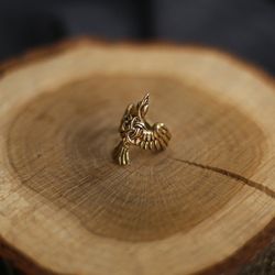 raven ring. viking bird ring. norse style