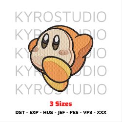 kirby waddle anime embroidery design file/ chibi cute embroidery design/ design pes dst