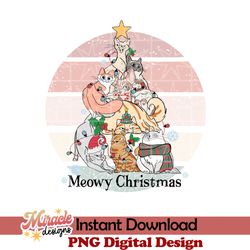 meowy christmas sublimation