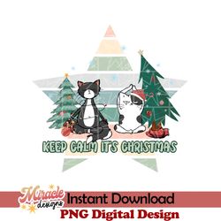 keep calm it's christmas sublimation