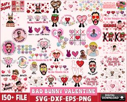 150 file bad bunny valentine bundle svg , bad bunny valentine , digital download