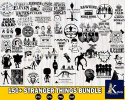 150 stranger things bundle svg , digital download