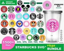 1500 files starbucks svg bundle , digital download