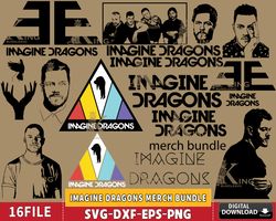 16 file imagine dragons merch bundle svg