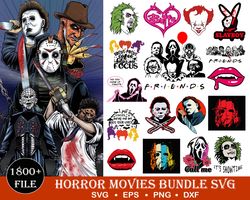 1800 file horror movies svg, bundle halloween svg, digital download