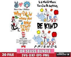 20 file dr seuss bundle svg