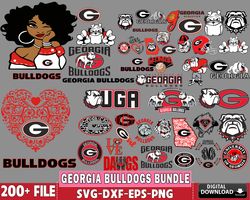 200 file georgiabulldogs mega bundle svg, ncaa bundle svg, digital download