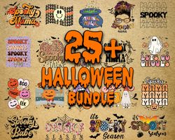 25 file spooky mama svg, halloween svg bundle